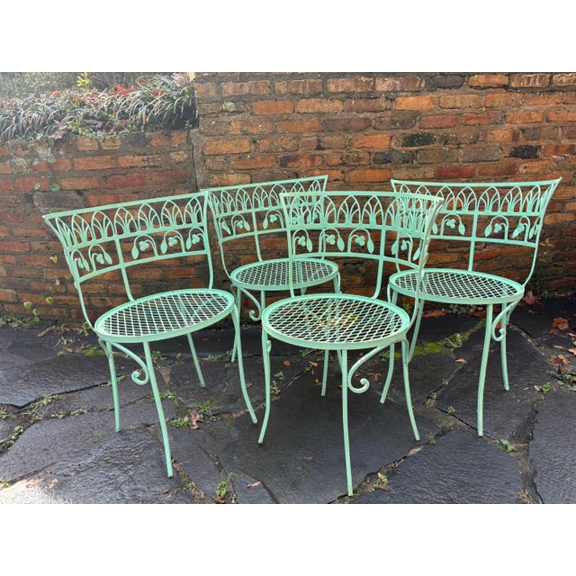 Emerald Mid Century Modern Salterini Pool Side Chairs, Set of 4 For Sale - Image 8 of 12