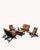 Wood Vintage Bamboo Garden Lounge Set, 1970s, Set of 5 For Sale - Image 7 of 8