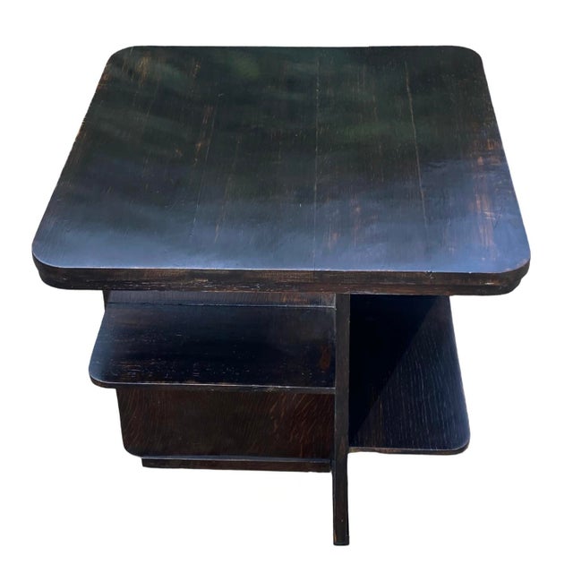 We are pleased to offer this lovely Art Deco Coffee Table in dark oak with a pleasing patina to the top which is both...
