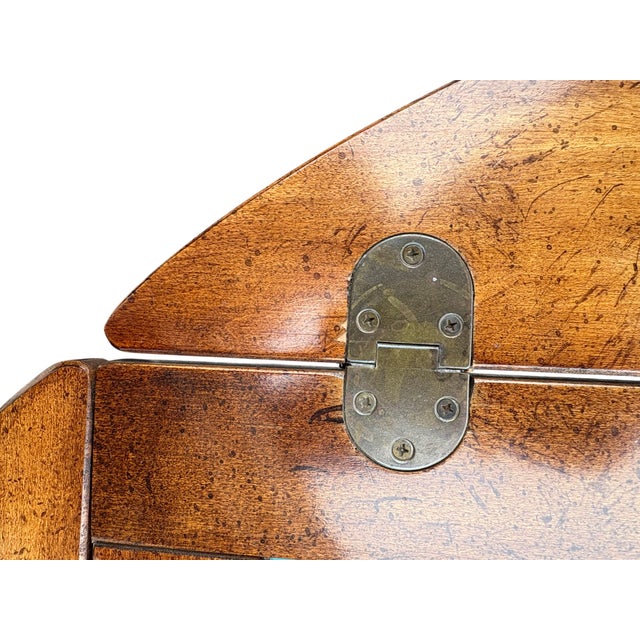 Late 20th Century Wooden Butler's Tray Table With Glass Inset Panels For Sale - Image 10 of 18