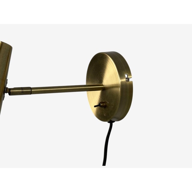 Mid-Century Modern Markslöjd, Swedish Modern, Wall Lights, Brass - Pair For Sale - Image 10 of 10
