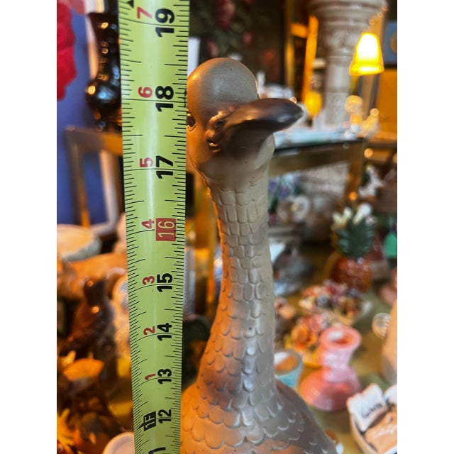 1970s Standing Brown Goose Sculpture For Sale - Image 10 of 12