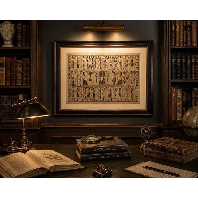 After Montfaucon, Bembine Tablet of Isis from Antiquity Explained, 1721, Engraving For Sale - Image 10 of 11