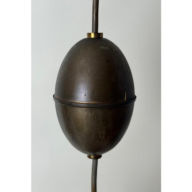 Scandinavian Brass Diablo Pendant Light, 1950s For Sale - Image 9 of 16