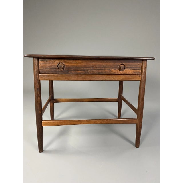 Mid-Century Modern Danish Knitting Side Table For Sale - Image 11 of 12