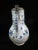 German 18th century pewter lidded tankard. Blue and white faience glazed pottery body having bulbous design with single...