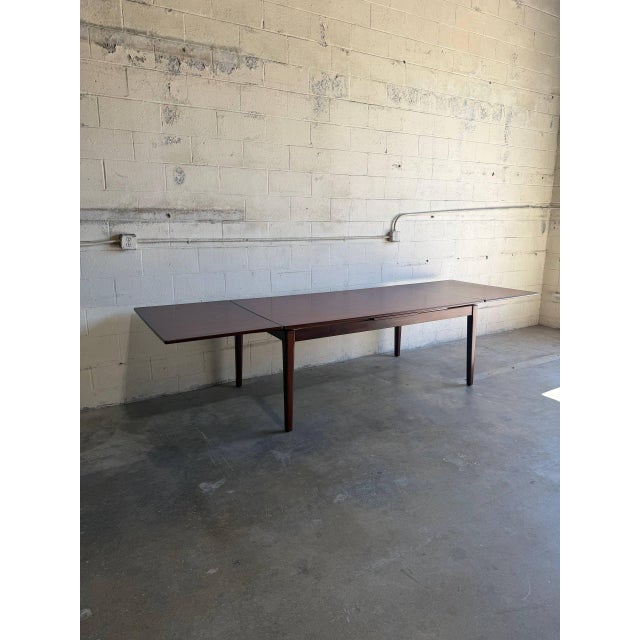 Skovby Mobelfabrik Rosewood Extendable Dining Table Denmark Mid-Century Modern 1970s For Sale - Image 9 of 15