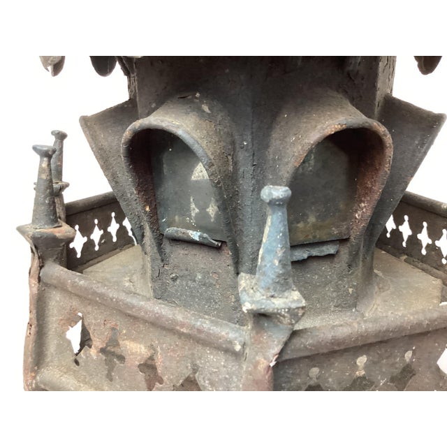 Metal Mid 19th Century Victorian Folk Art Zinc Bird House For Sale - Image 7 of 9