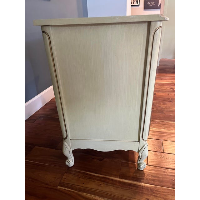 1960s 1960s Henry Link French Provincial Cream / Off White / Gold Accent Desk For Sale - Image 5 of 9