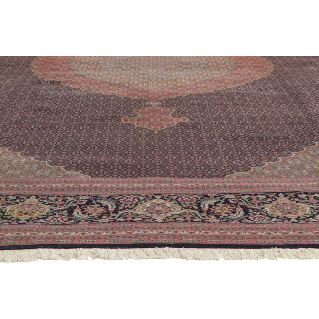 Vintage Persian Mahi Tabriz Rug, 11'04 X 16'05 For Sale - Image 4 of 10