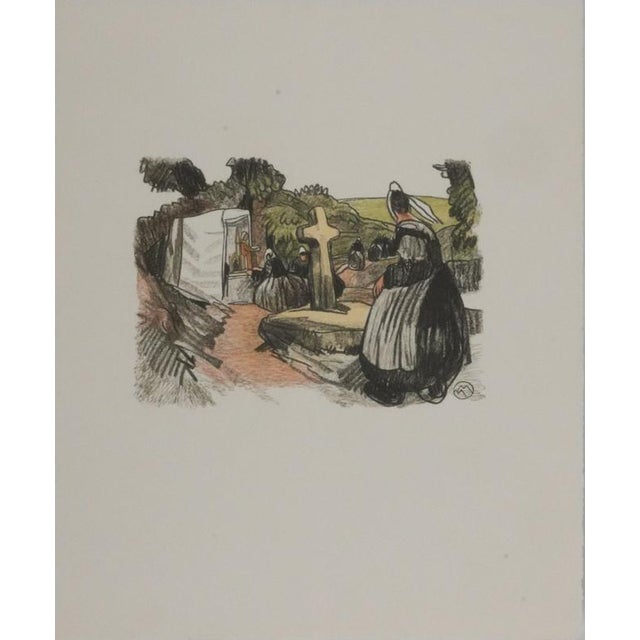 Mathurin Meheut, Pilgrimage to the Oratory, 1937, Engraving For Sale - Image 5 of 7
