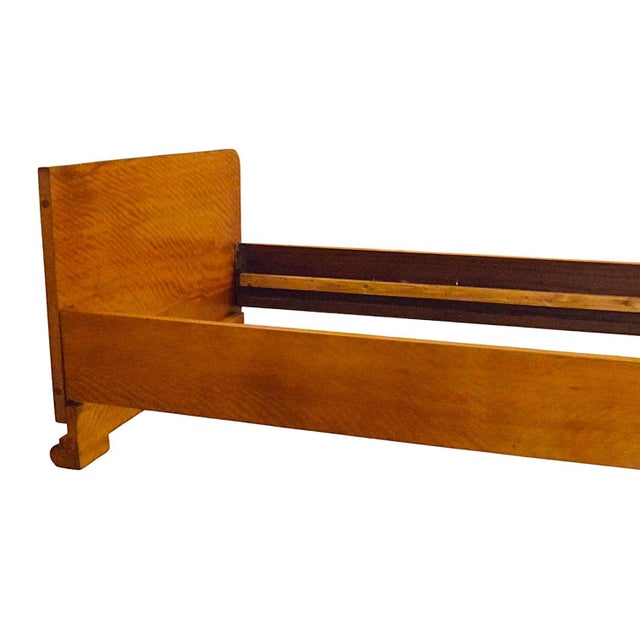 Art Deco Bed in Veneered Wood, 1920s For Sale - Image 3 of 13
