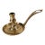 18th Century French or Flemish Brass Frying Pan Skillet Chamber Candlestick For Sale