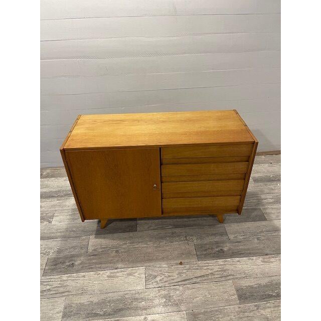 A-73 retro / vintage chest of drawers by jiroutek model u-450 in superb original condition with key drawers on left side!...