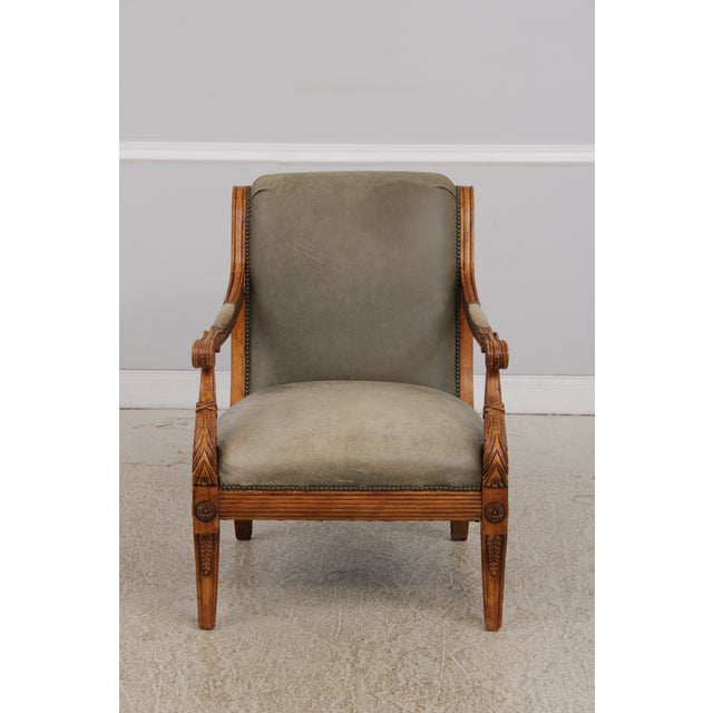 Age: Approx: 30 Years Old Details: Factory Distressed Fine Carved Detail High Quality Construction Large Impressive Chair...