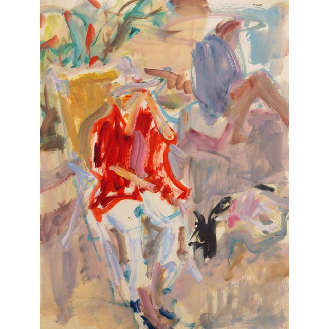 In the Garden, Carmel' by Victor Di Gesu, Mid-Century American Post Impressionist, Paris, Louvre, Lacma, Sfaa For Sale