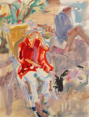 In the Garden, Carmel' by Victor Di Gesu, Mid-Century American Post Impressionist, Paris, Louvre, Lacma, Sfaa