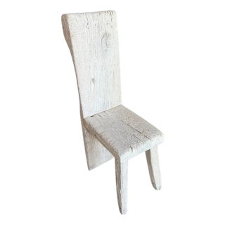 Andrianna Shamaris St. Barts Sculptural Teak Wood Chair For Sale