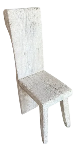 Andrianna Shamaris St. Barts Sculptural Teak Wood Chair