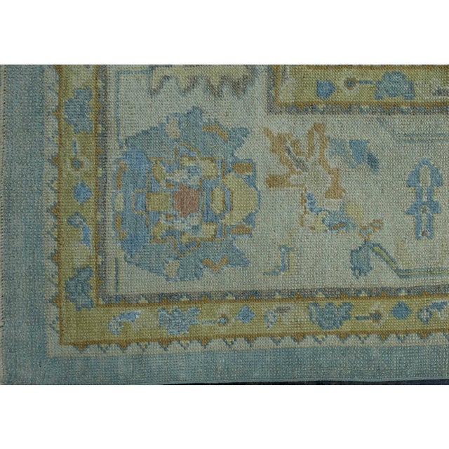 Turkish Oushak Rug 10' x 13'8" #18597 For Sale - Image 4 of 8