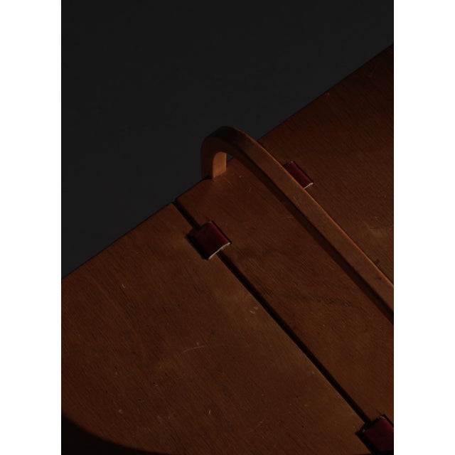 Beechwood and Leather Sewing Box attributed to Søren Hansen for Fritz Hansen, Denmark, 1933 For Sale - Image 14 of 18
