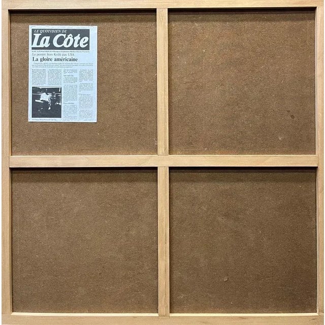 Jean Krille, Landscape 144, Oil on Masonite, 1985 For Sale - Image 10 of 11