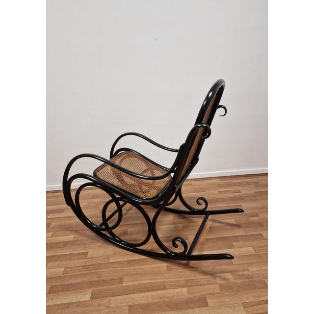 Antique Bentwood Rocking Chair from Thonet, 1890s For Sale - Image 6 of 12