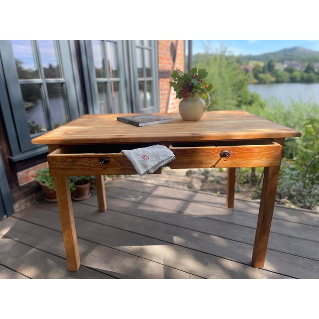 Antique Table in Fir, 1890s For Sale - Image 3 of 18