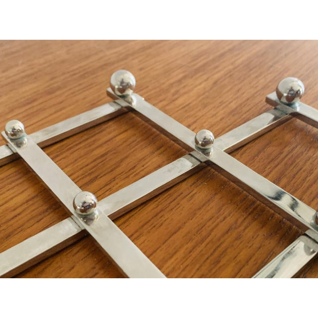 Mid-Century Modern Silver Plated Extending Trivet by Jacques Adnet, 1950s For Sale - Image 9 of 18