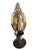 Mid 20th Century Vintage Pair of Cast Brass Oval Candle Wall Sconces With Reflector Backplates | Hollywood Regency Traditional For Sale - Image 5 of 11
