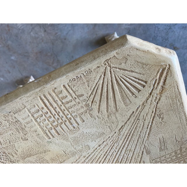 1980s J Berdou Art Handmade Postmodern - Style Side Table For Sale - Image 5 of 13