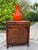 A vibrant vintage art pottery vase by Cherokee Pottery of Porum, Oklahoma, dated 1983. This sculptural form features a...