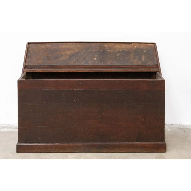 Chest in Solid Oak, 1900s For Sale - Image 9 of 14