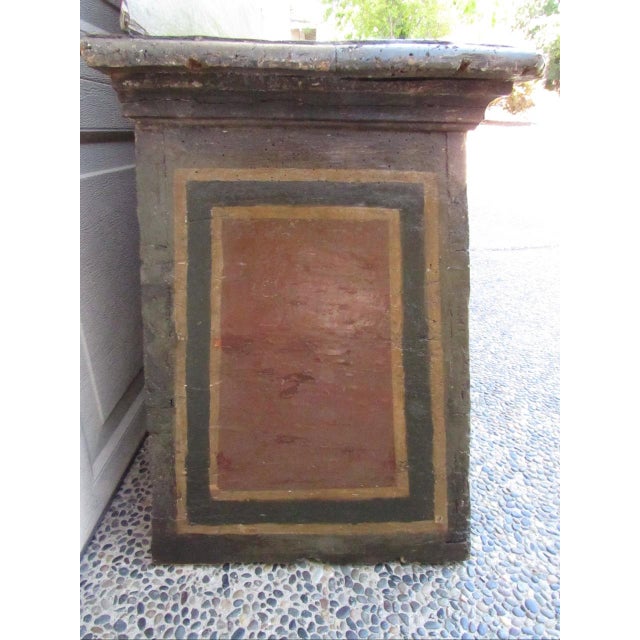 18th. Century Italian Baroque Painted Hall Bench For Sale - Image 9 of 18