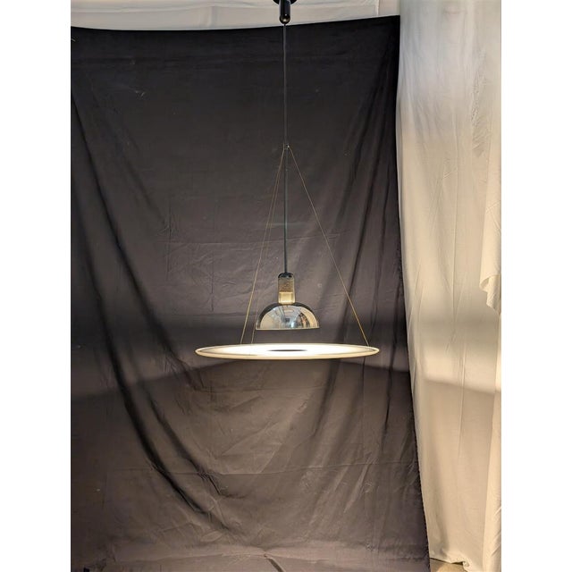 Metal Frisbi Pendant Lamp by Achille Castiglioni for Flos, 1978 For Sale - Image 7 of 8