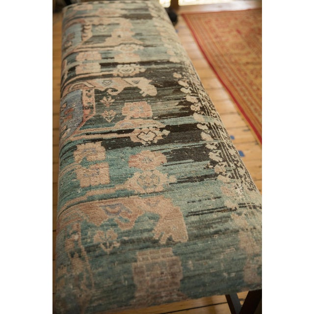 2020s Reclaimed Vintage Turkish Rug Bench For Sale - Image 5 of 8