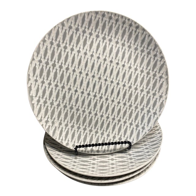 1980s Mikasa Gourmet Basics Aurora Salad Plates -Set of 4 For Sale