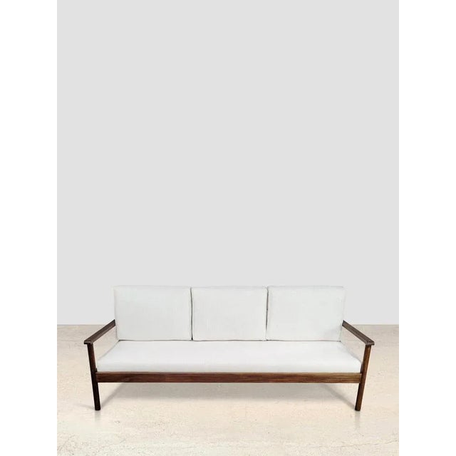Vintage Arnoult Sofa in White For Sale - Image 4 of 4