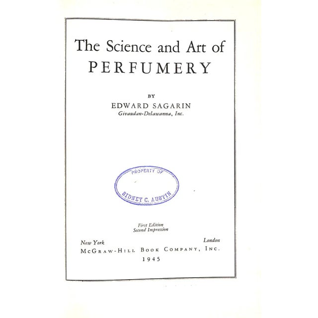 Traditional "The Science and Art of Perfumery"1945 Sagarin, Edward For Sale - Image 3 of 9