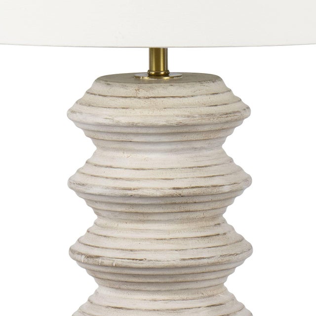 Not Yet Made - Made To Order Regina Andrew Nova Wood Table Lamp, White For Sale - Image 5 of 9