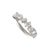 Gender: Ladies Metal Type: 14K White Gold Ring Size: 6.5 Width: 1.55 mm Weight: 2.64 grams Ladies 14K white gold seven-...