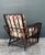 Brown Vintage Stick Rattan Lounge Chair in Vintage Schumacher Paisley For Sale - Image 8 of 12