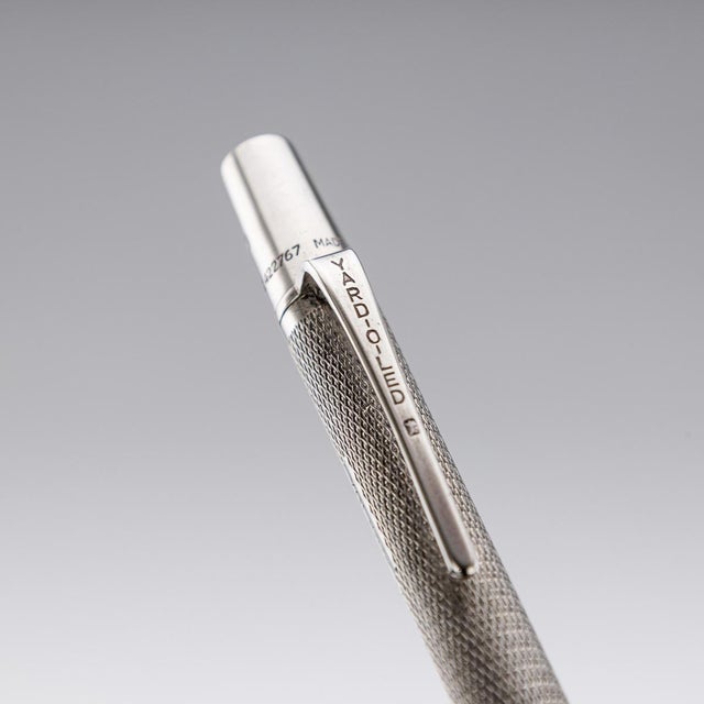 Metal 20th Century Art Deco English Silver Desk Set & Mechanical Pencil, London, 1936 , Set of 2 For Sale - Image 7 of 16