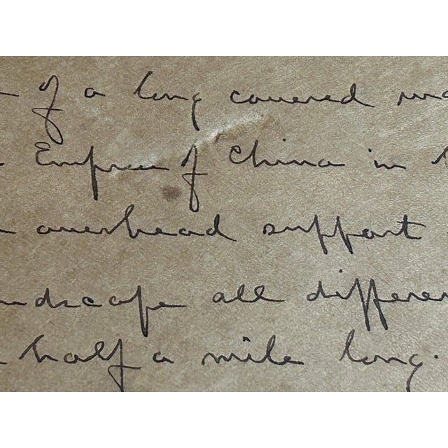 Antique 1899 Kang-Sing Chiao Hand-Colored Photograph - The Long Corridor, Summer Palace Beijing - Rare Chinese Imperial Antiquity For Sale - Image 16 of 17