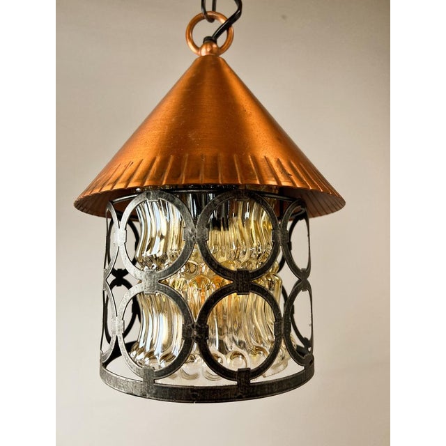 1960s Mid-Century Modern Brutalist Dutch Pendant Light, 1960s, Set of 2 For Sale - Image 5 of 18