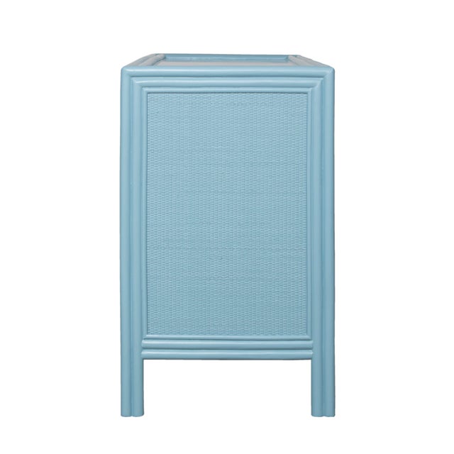 Bermuda Six-Drawer Dresser - Pool Blue For Sale In West Palm - Image 6 of 9