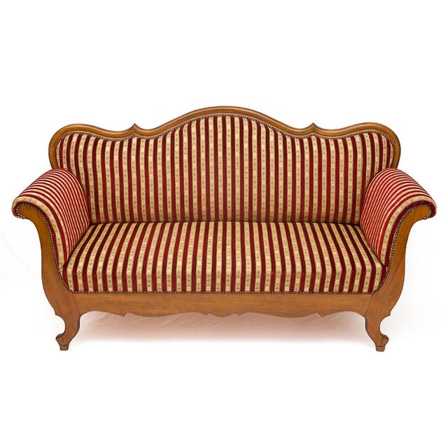 Loveseat in Silk Fabric, 1930s For Sale - Image 13 of 13