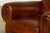 1940s French Art Deco Cognac Leather Club Chairs, Pair For Sale - Image 17 of 18