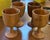 Mid-Century Modern Mid Century Hand Carved Wood Goblets, Signed For Sale - Image 3 of 5