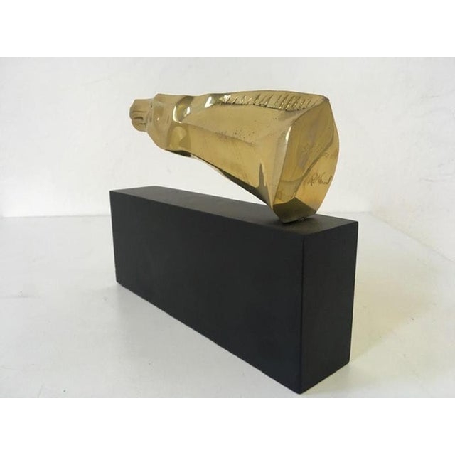 Roberto Nanut, Postmodern Abstract Sculpture of Horse Head, 1981, Bronze For Sale - Image 10 of 15